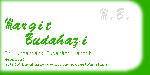 margit budahazi business card